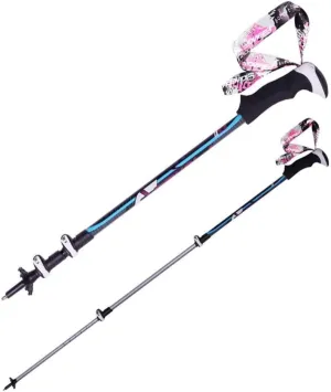 1 Pack Aluminum Trekking Pole – Lightweight Adjustable Hiking Stick with Quick Flip Lock, Grip, Padded Straps, and Tungsten Steel Tips for Hiking, Backpacking, Walking
