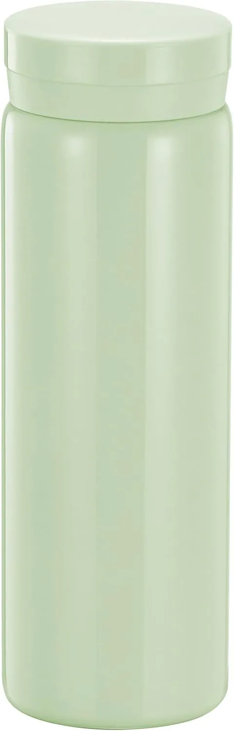 10oz Mini Water Bottle Stainless Steel Thermos Small Flask - Insulated Vacuum, Leak Proof, Keeps Drinks Hot/Cold - Ideal for Coffee, Tea, Water - Light green