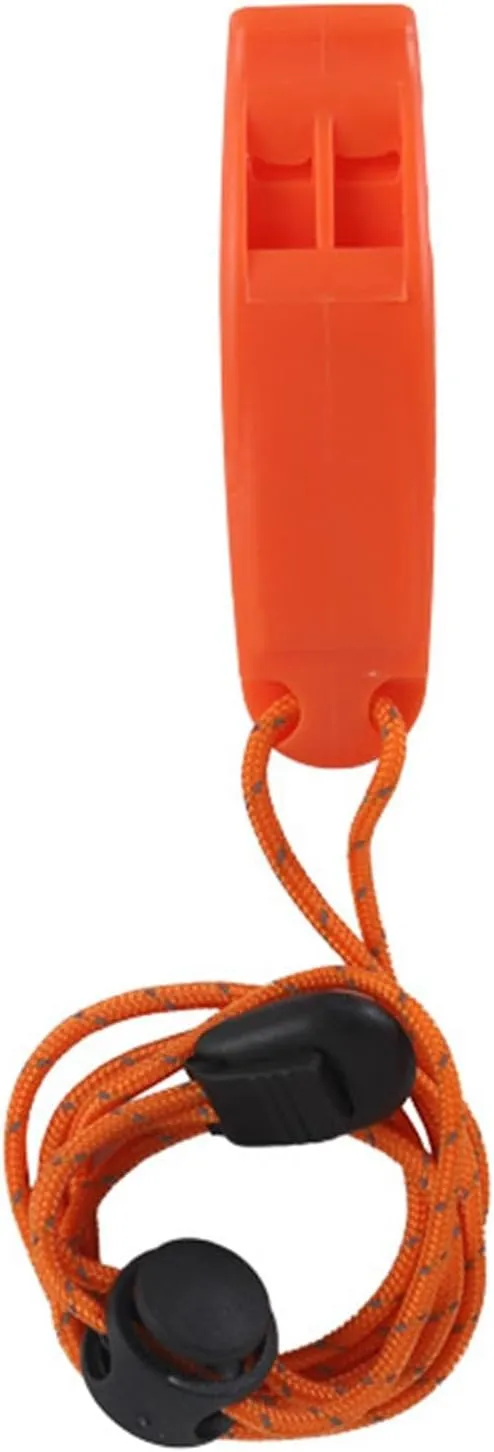 10x Emergency Whistle with Lanyard Practical Loud Lightweight with Back Clip Outdoor Safe Whistle for Mountain Climbing Kayak