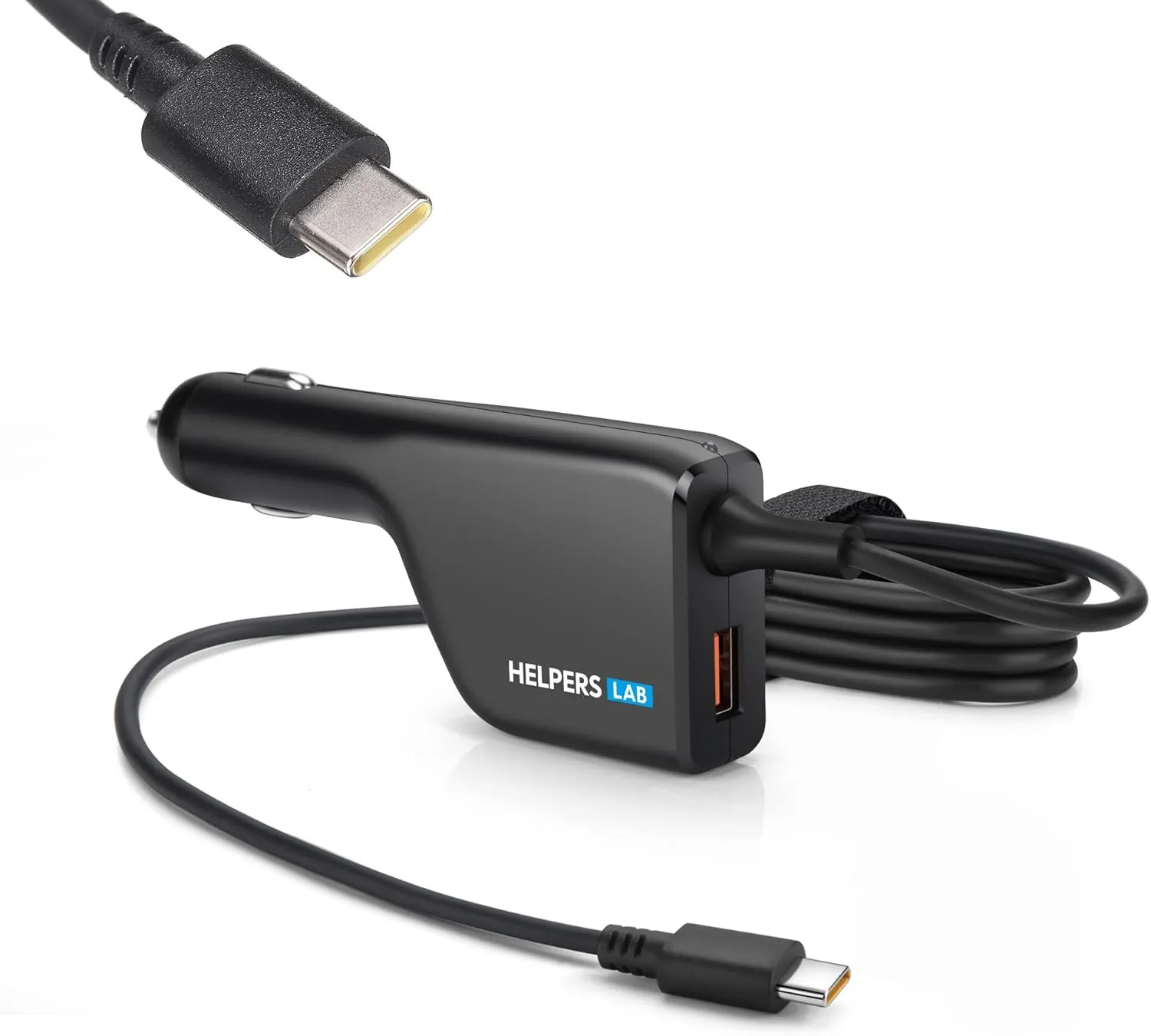 118W USB-C Car Charger with 100W PD3.0 and 18W QC3.0 Ports Compatible with 29W 30W 45W 61W 65W 87W 96W 100W MacBook Dell HP Lenovo Samsung Galaxy PPS Huawei FCP SCP Apple iPhone iPad