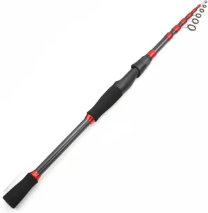 1.6M-2.7M Telescopic Fishing Rod, Carbon Portable Spinning Casting Rod, Fast Action, Lightweight for Freshwater & Seawater