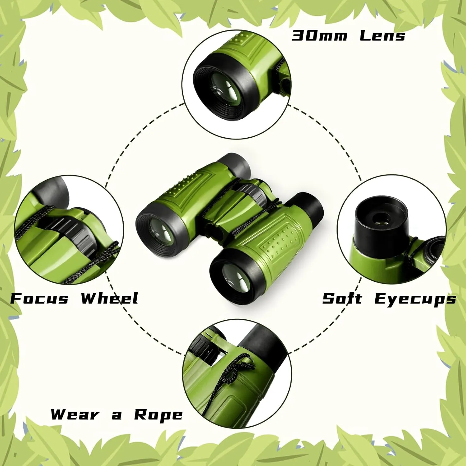24 Pcs Safari Party Favors Include Binoculars Toy Explorer Party Hats Bulk Jungle Costume Gifts