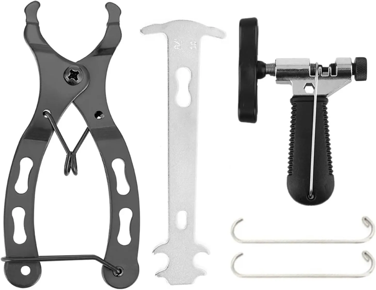 4PCS Mini Bike Chain Quick Link Tool with Hook Up Road Cycling Chain Clamp Multi Link Plier Magic Buckle Bicycle Tool Kit (Color : 1 inch x 8 TPI 50MM)
