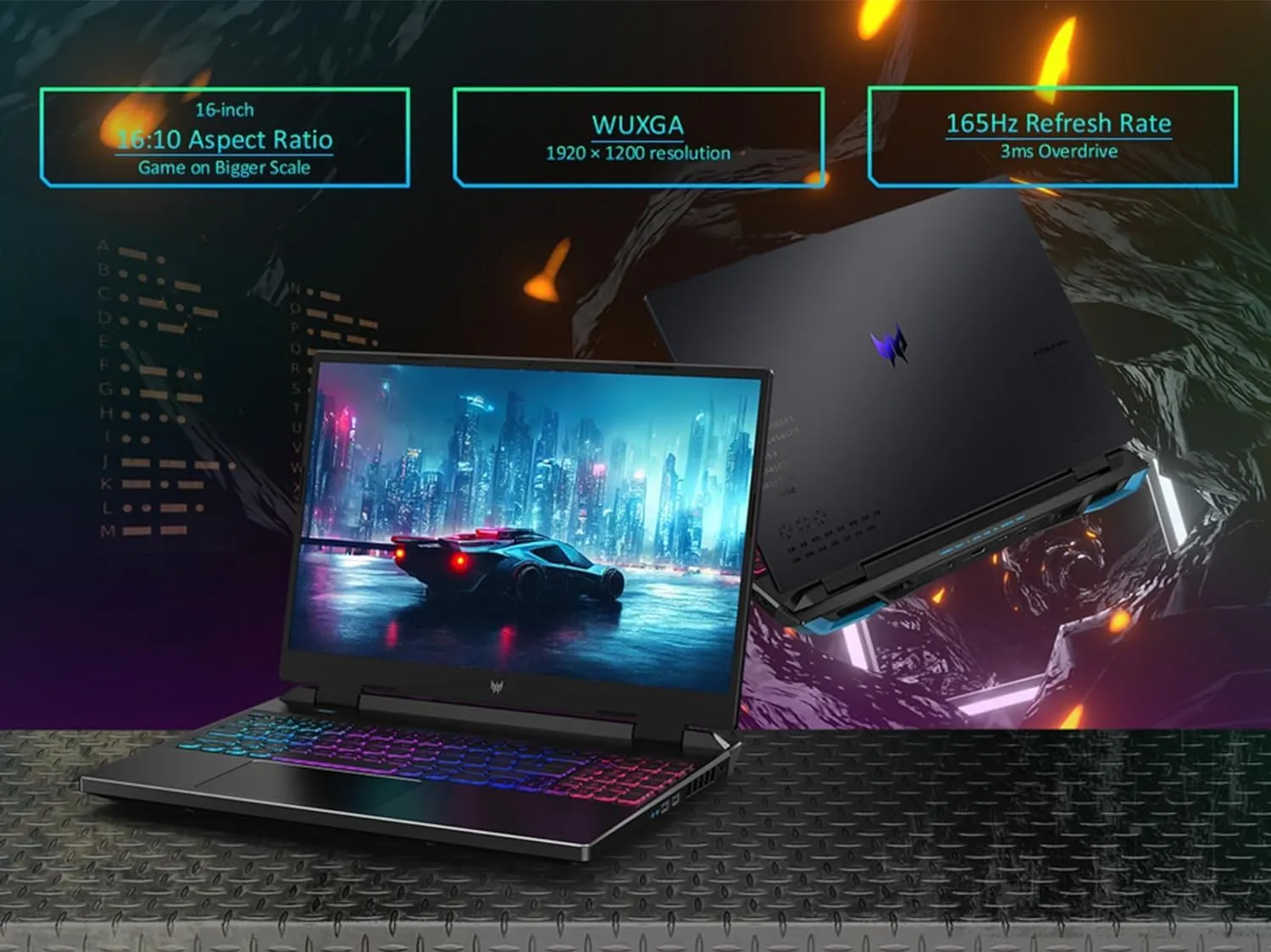 Acer Predator Helios 300 Neo 16 Gaming Laptop (16" FHD  165Hz, 13th Gen Core i7-13650HX, 64GB DDR5 RAM, 2TB SSD, NVIDIA GeForce RTX 4060 8GB) 4-zone RGB Backlit Keyboard, Webcam, Win11 Home, Black