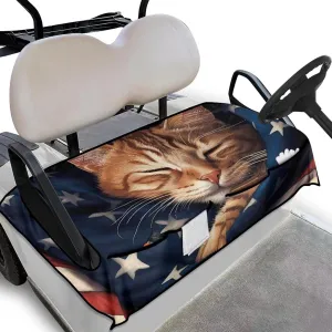 AFPANQZ Golf Cart Seat Cover with Pockets Golf Cart Seat Protecter Easy to Install Stay Cool Golf Cart Protect Cover