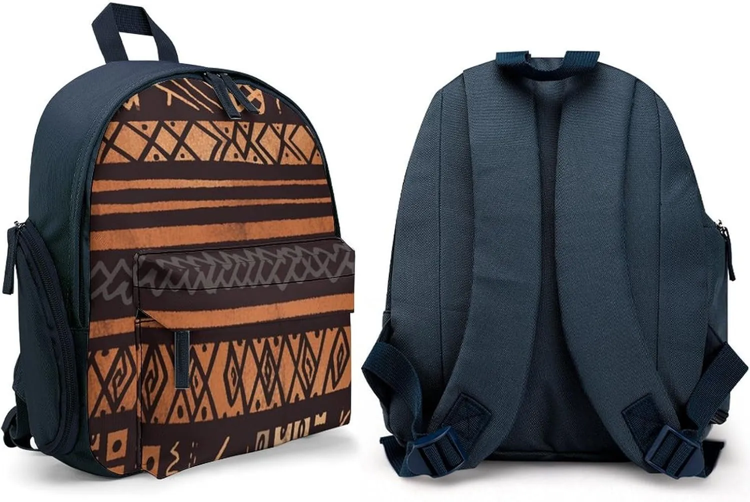 African Mud Cloth Tribal Travel Backpack Casual Bag Lightweight Hiking Backpacks for Business, Travelling, Hiking