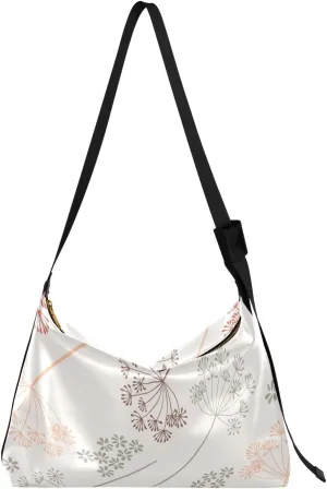 ALAZA Dandelion Florals Womens Tote Bag Leather Shoulder Bag For Women Men Large Hobo Cross Body Bags Handbag