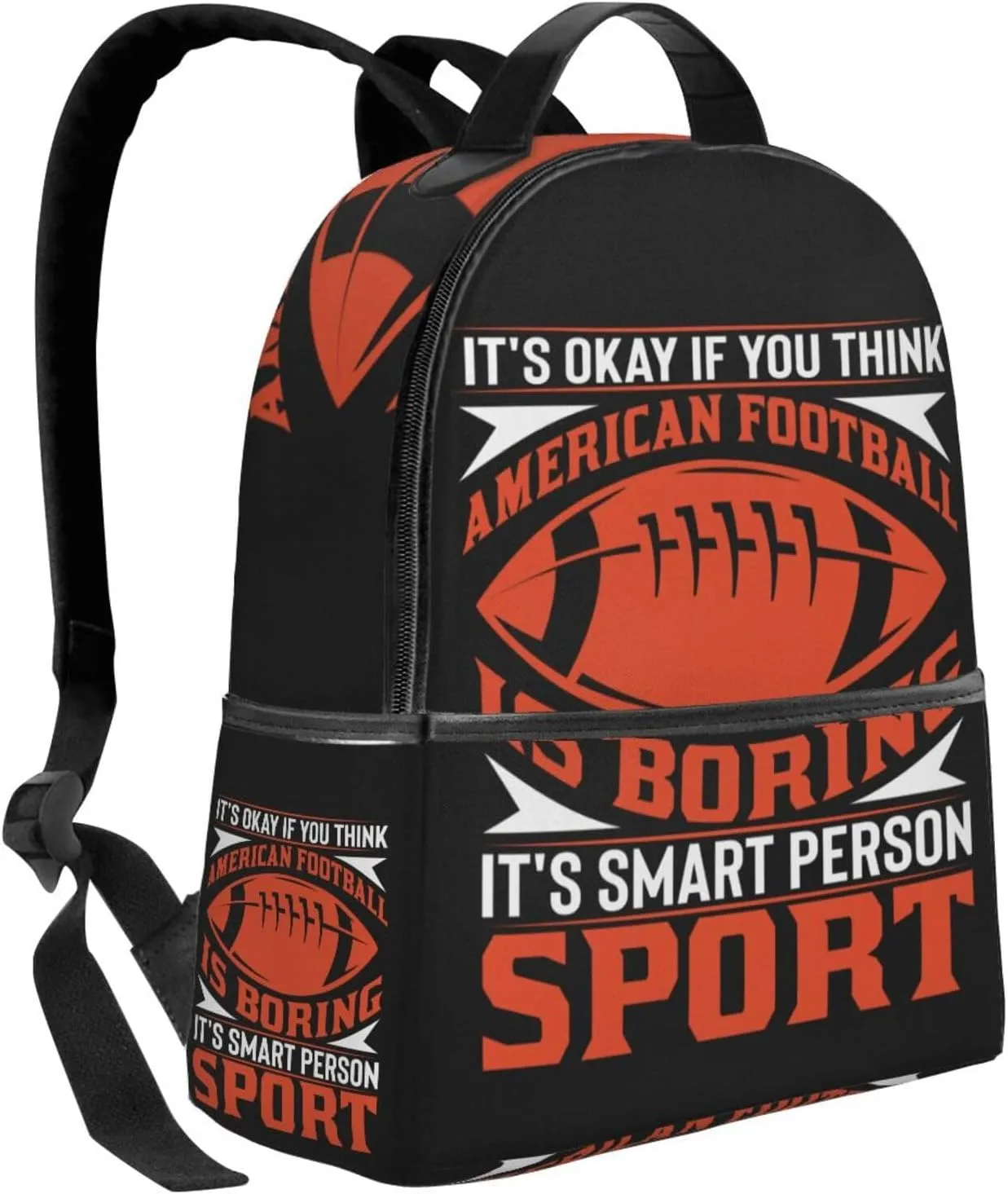 American Football Is Boring Backpack Lightweight Laptop Backpacks Casual Double Shoulder Backpack For Women Men Travel