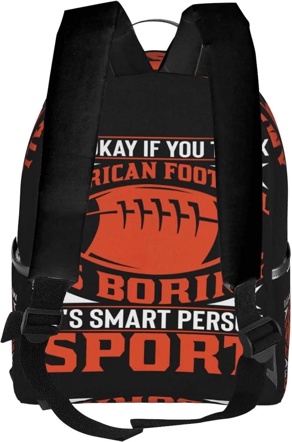 American Football Is Boring Backpack Lightweight Laptop Backpacks Casual Double Shoulder Backpack For Women Men Travel