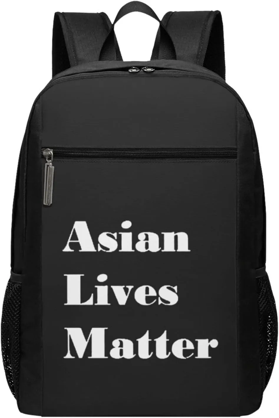Asian Lives Matter Travel Laptop Backpack, Business Anti Theft Slim Sturdy Laptops Backpacks, College Computer Bag Gift for Men & Women Fits 17 Inch Notebook,Black