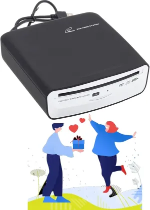 ASVEGE External USB CD Player VCD MP3 MP4 for Car Android System Ideal Gift for DAD