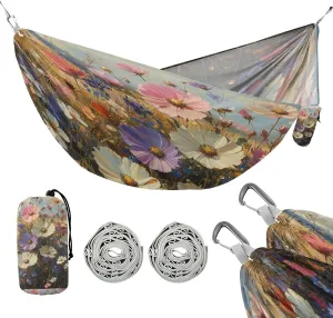 ATTX Floral Landscapes Camping Hammock - Lightweight & Portable Hammocks, Heavy Duty 330lbs Capacity for Indoor, Hiking, Backpacking, Travel, Backyard, Beach#21