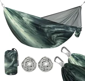 ATTX Tornado Camping Hammock - Lightweight & Portable Hammocks, Heavy Duty 330lbs Capacity for Indoor, Hiking, Backpacking, Travel, Backyard, Beach#174
