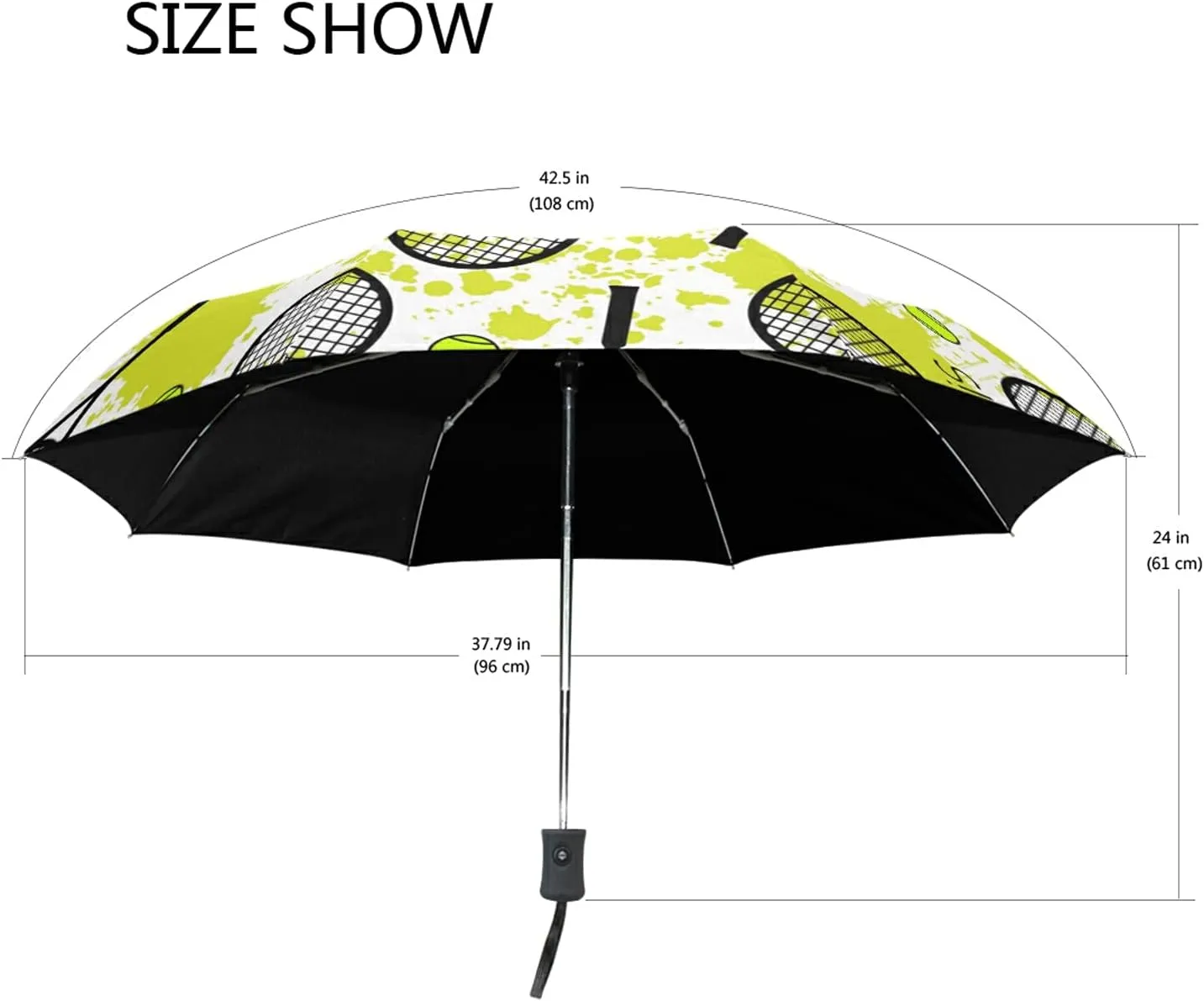 Automatic Folding Umbrella, Portable Strong Travel Rain Umbrella, Auto Open/Close Lightweight Compact Sun Anti-UV Parasol