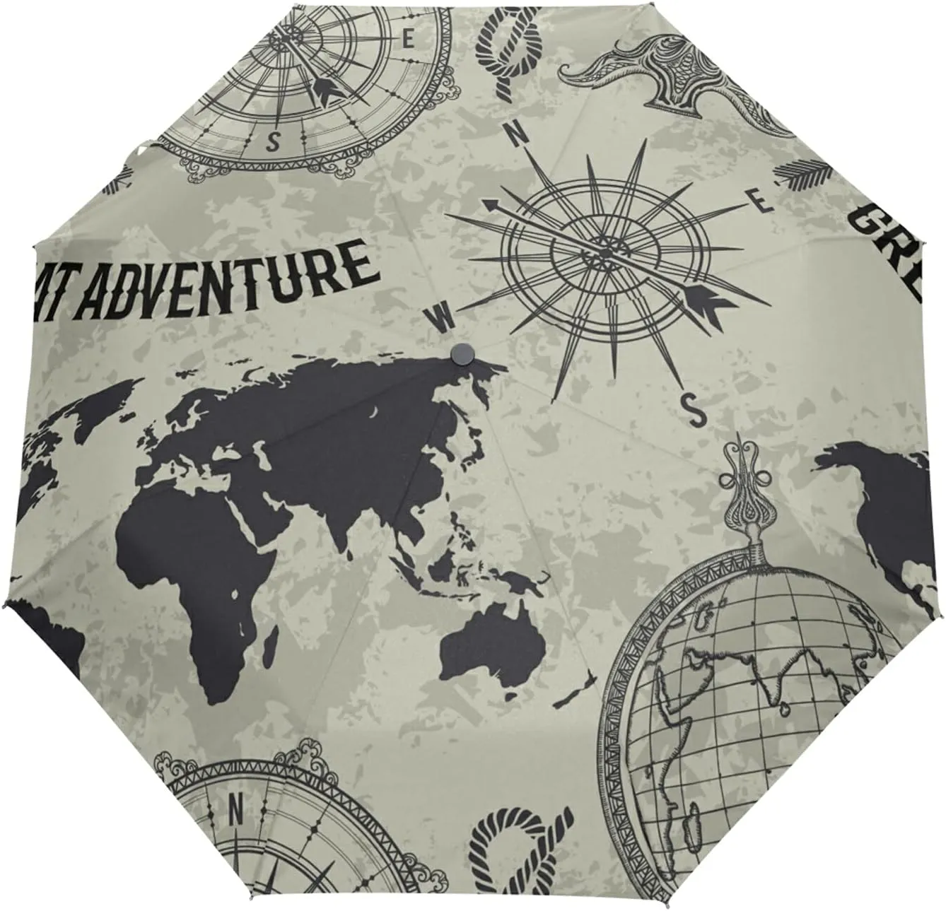 Automatic Folding Umbrella, Portable Strong Travel Rain Umbrella, Auto Open/Close Lightweight Compact Sun Anti-UV Parasol