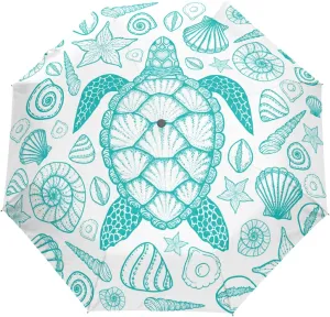 Automatic Folding Umbrella, Portable Strong Travel Rain Umbrella, Auto Open/Close Lightweight Compact Sun Anti-UV Parasol