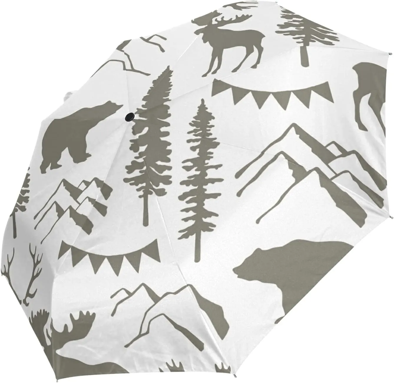 Automatic Folding Umbrella, Portable Strong Travel Rain Umbrella, Auto Open/Close Lightweight Compact Sun Anti-UV Parasol