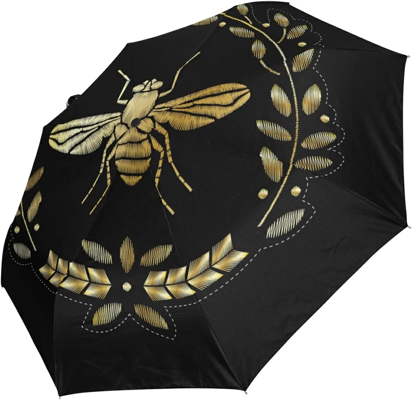 Automatic Folding Umbrella, Portable Strong Travel Rain Umbrella, Auto Open/Close Lightweight Compact Sun Anti-UV Parasol