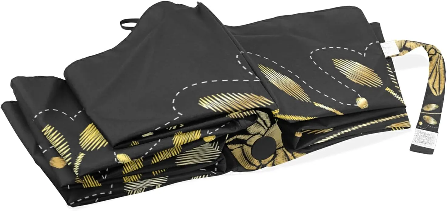 Automatic Folding Umbrella, Portable Strong Travel Rain Umbrella, Auto Open/Close Lightweight Compact Sun Anti-UV Parasol