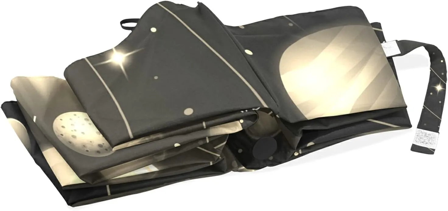 Automatic Folding Umbrella, Portable Strong Travel Rain Umbrella, Auto Open/Close Lightweight Compact Sun Anti-UV Parasol