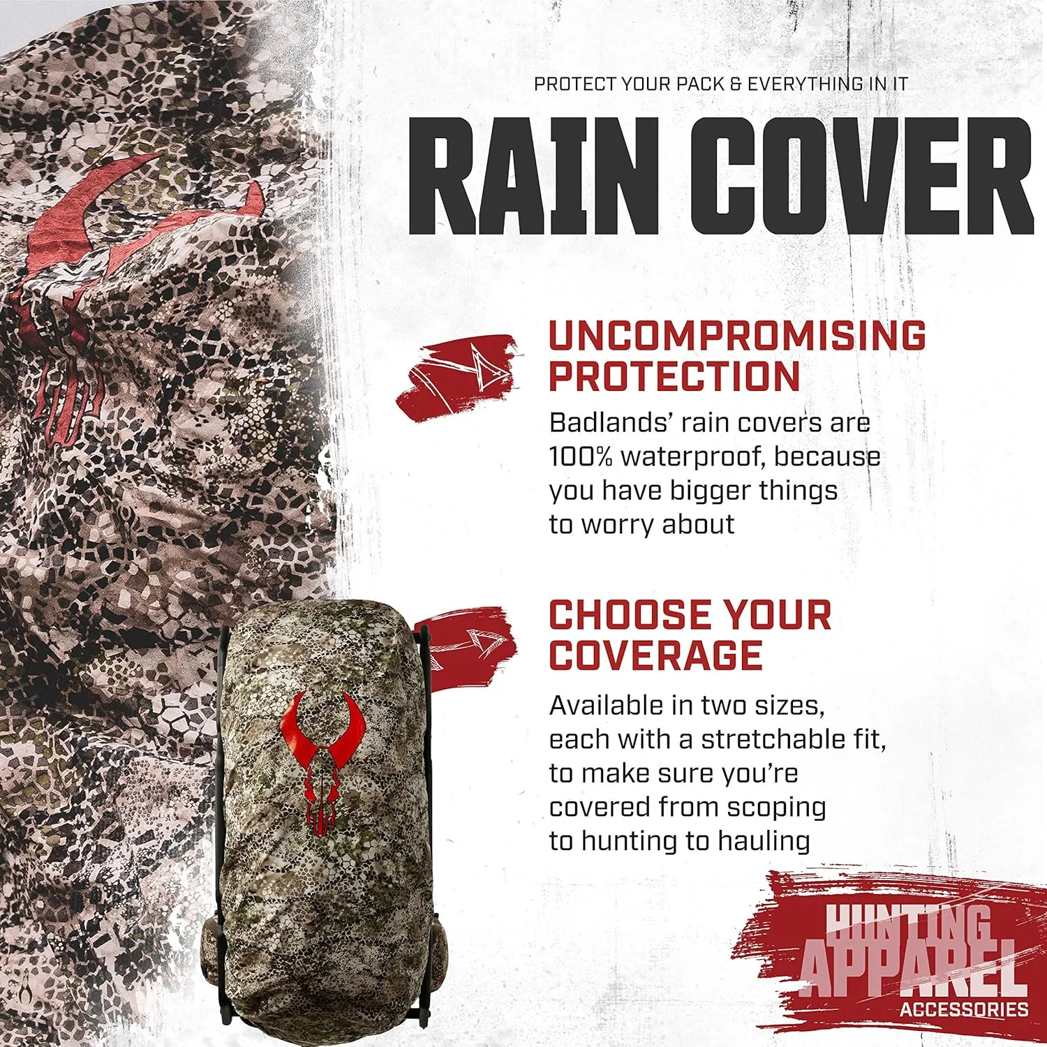 Badlands Waterproof Rain Cover for Hunting Backpacks