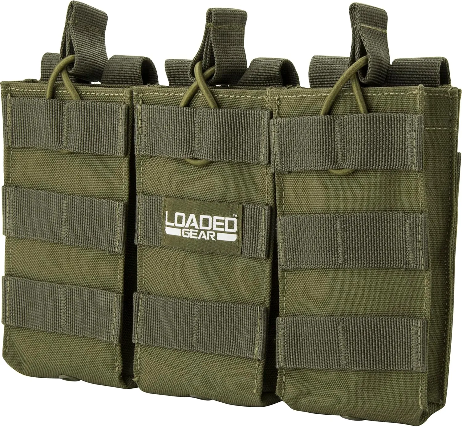 Barska Loaded Gear CX-200 Triple Magazine Pouch – Compatible with Regular Magazines, MOLLE Attachment, Durable Nylon Construction