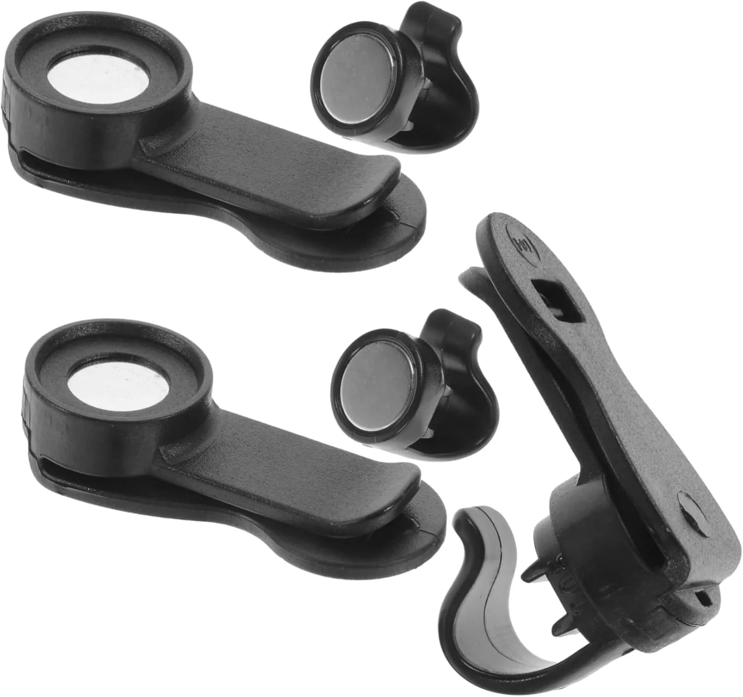 BESPORTBLE 6 Pcs Auto Lock Clip Magnetic Buckle Hose Clamp Outdoor Backpack Portable Backpack Black Back Pack Adjustable Water Tube Clips Convenient Water Tube Clips Outdoor Accessory Abs