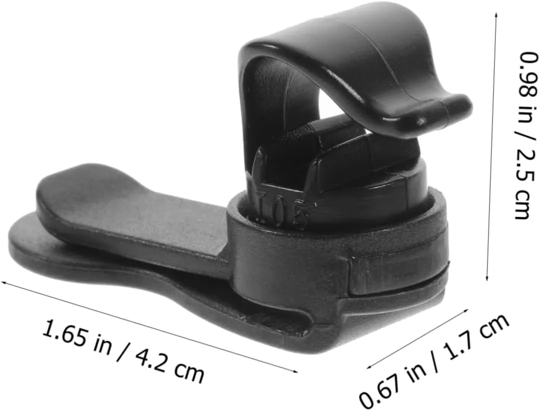 BESPORTBLE 6 Pcs Auto Lock Clip Magnetic Buckle Hose Clamp Outdoor Backpack Portable Backpack Black Back Pack Adjustable Water Tube Clips Convenient Water Tube Clips Outdoor Accessory Abs