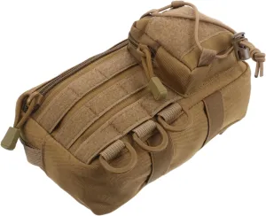 BESPORTBLE Compact Portable Organizer for Outdoor Survival Hiking and Camping Lightweight Waist Pouch with Modular Compartments Rugged Durability and Versatile Use