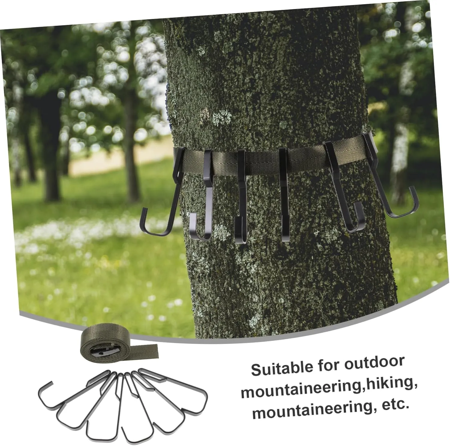 BESPORTBLE Hunting Hook in Tree Hangers Muddy Safety Harness Hunting Tree Strap Hunting Tree Hooks Tree Stand Multi
