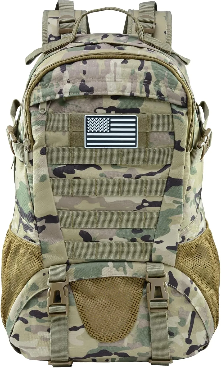 Camo Backpack for Boys,Military Boy Backpacks for Middle Elementary with USA Flag Patch,30L Waterproof Tactical School Backpack for Camping Outdoor
