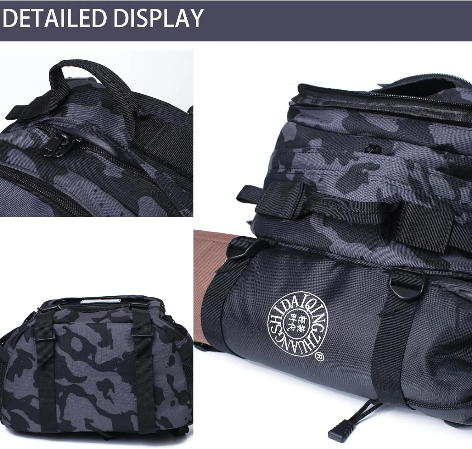Camo Backpack for Boys,Military Boy Backpacks for Middle Elementary with USA Flag Patch,30L Waterproof Tactical School Backpack for Camping Outdoor