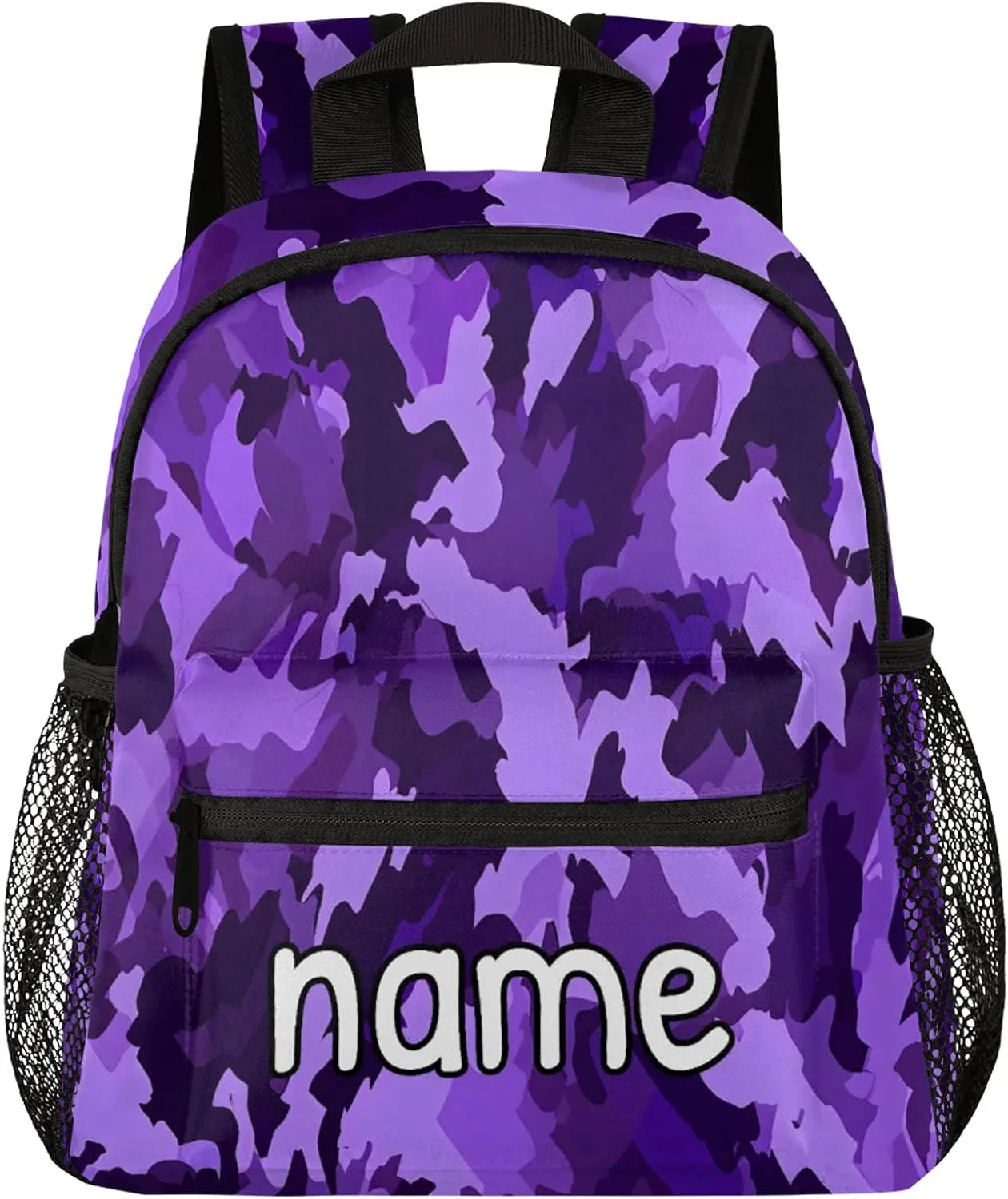 Camo Design Personalized Name Mini Backpack Waterproof Custom Casual Travel Small Backpacks with Zipper,12 Inch