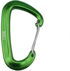 Carabiner Clips,Spring Clips， 1PCS Durable 12KN DKey Aluminum Wire Gate Spring Clip Locking Backpack Hammock Camping Hiking Climbing Equipment