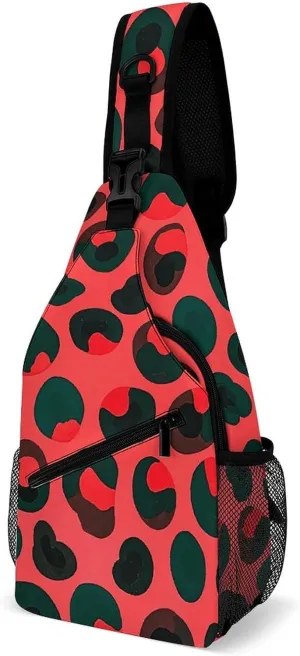 Cherry Blossom Sling Bag Lightweight Crossbody Chest Pack Travel Shoulder Bag with Adjustable Strap