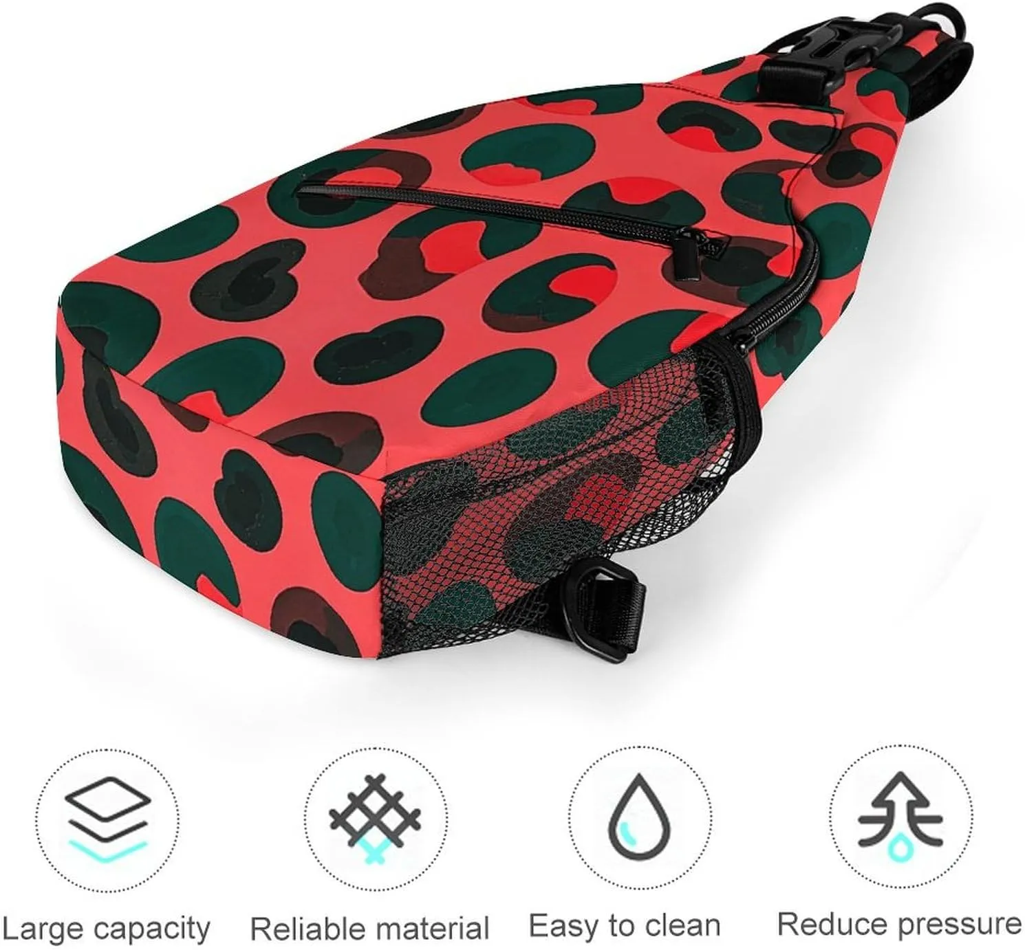 Cherry Blossom Sling Bag Lightweight Crossbody Chest Pack Travel Shoulder Bag with Adjustable Strap