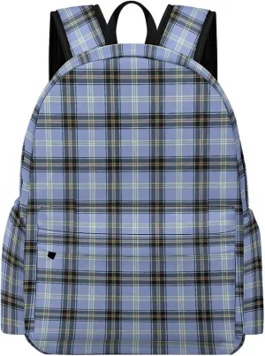 Clan Bell Tartan Casual Lightweight Large Capacity Travel Backpack Unisex