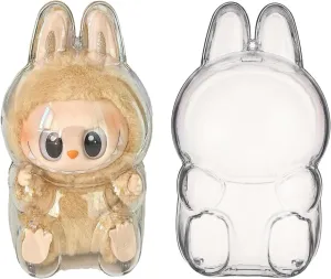 Clear Bag Keychain For LABUBU Plush Doll,Hanging Display Case,Protective Case,Plastic PVC Storage Box (V2)
