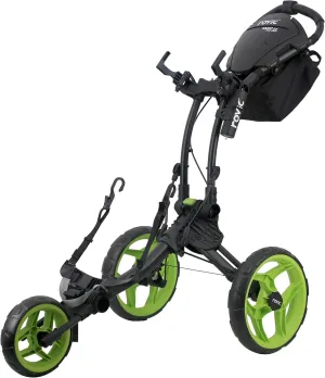Clicgear Rovic RV1D 2.0 Disc Golf Push Cart | 3-Wheel| Fits All Disc Golf Backpacks