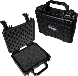 Compact Hard Case Water & Shock Proof With Foam TSA Approved 9.25" x 7.75" x 4.5"