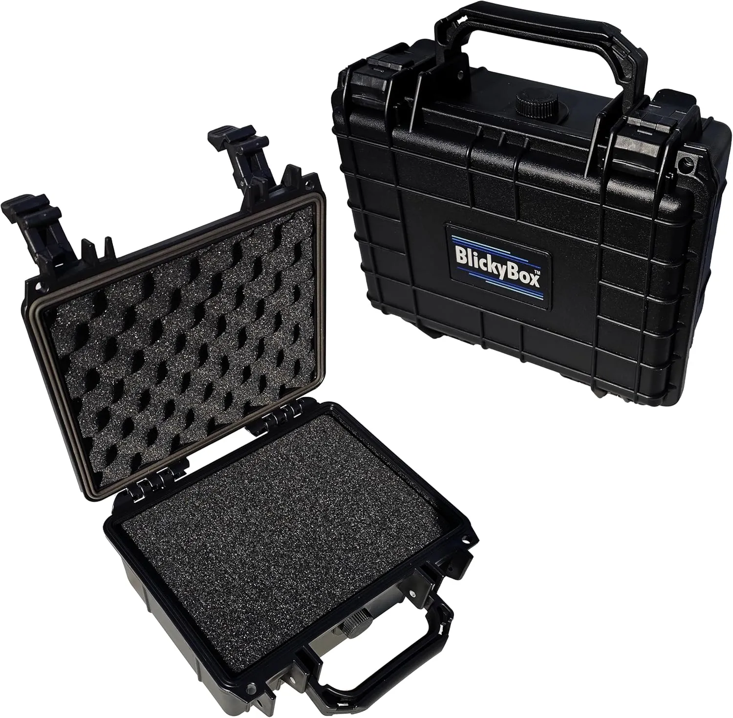 Compact Hard Case Water & Shock Proof With Foam TSA Approved 9.25" x 7.75" x 4.5"