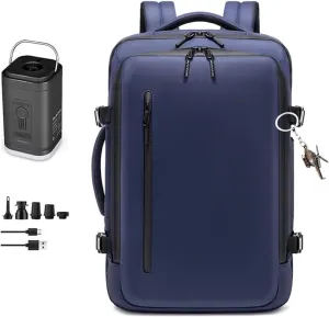 Compression Backpack with Vacuum Pump,Business Backpacks with Vacuum Seal,Large Capacity Expandable Airback for Travel