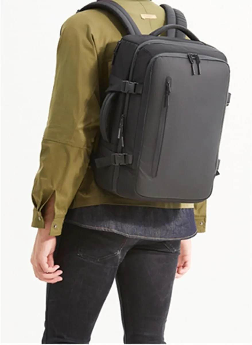 Compression Backpack with Vacuum Pump,Business Backpacks with Vacuum Seal,Large Capacity Expandable Airback for Travel