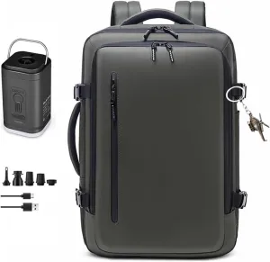 Compression Backpack with Vacuum Pump,Business Backpacks with Vacuum Seal,Large Capacity Expandable Airback for Travel