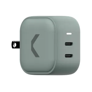 Core 45W Dual USB-C Charger, GaN PPS, Power Adapter for iPhone 16/15/14/13/12/11, Galaxy S24 Ultra/S23