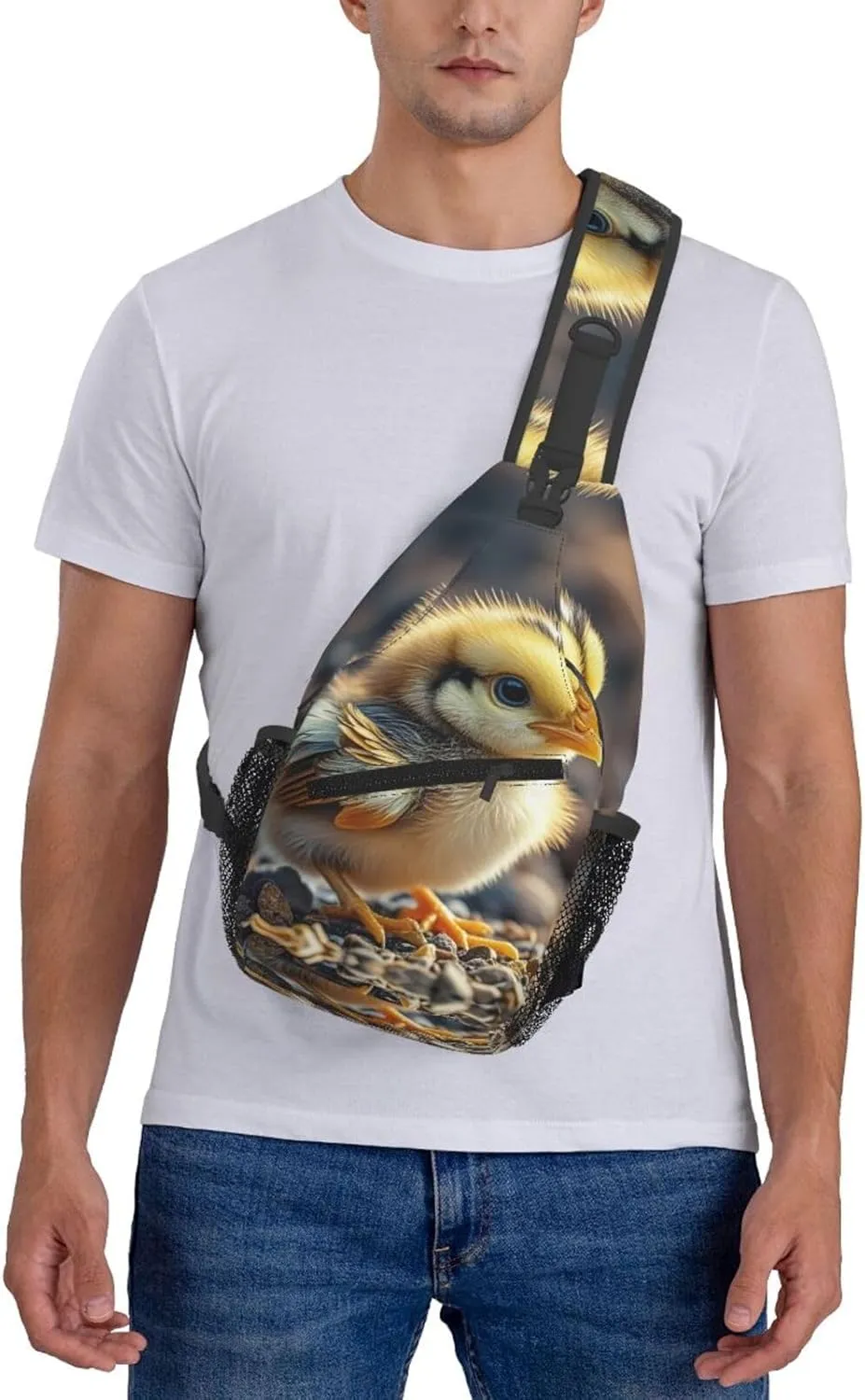 Cross Chest Bag Sling Backpack Cute Sea Animal Manatee Sling Bag Crossbody Shoulder Bag Travel Hiking Daypack