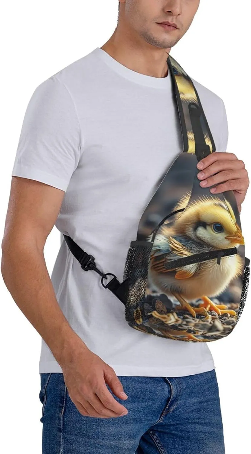 Cross Chest Bag Sling Backpack Cute Sea Animal Manatee Sling Bag Crossbody Shoulder Bag Travel Hiking Daypack