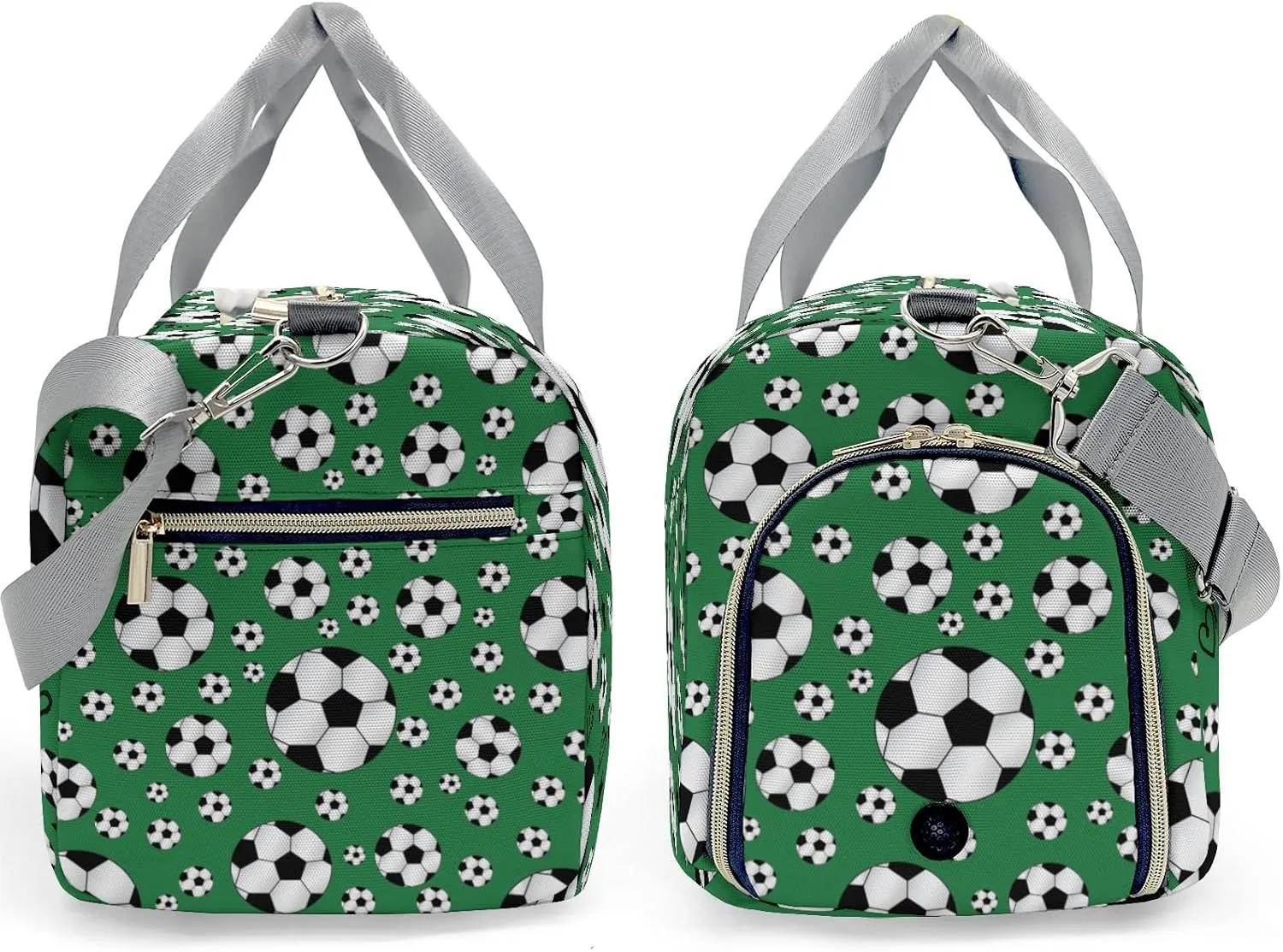 Custom MultiFunction Duffel Bag Sport Soccer Balls Team Number Forest Sports Gym Bags Travel Weekender Overnight Bag for Girls Boys,Personalized Gymnastic Work Out Bags