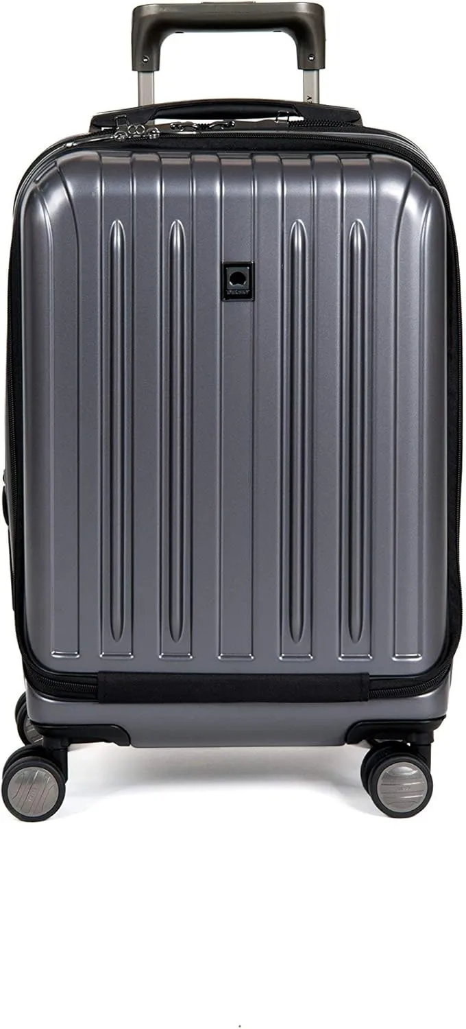 DELSEY PARIS Titanium Hardside Expandable Luggage with Spinner Wheels Carry-On Luggage, Graphite, Carry-On 19 Inch