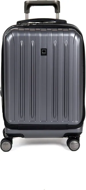 DELSEY PARIS Titanium Hardside Expandable Luggage with Spinner Wheels Carry-On Luggage, Graphite, Carry-On 19 Inch